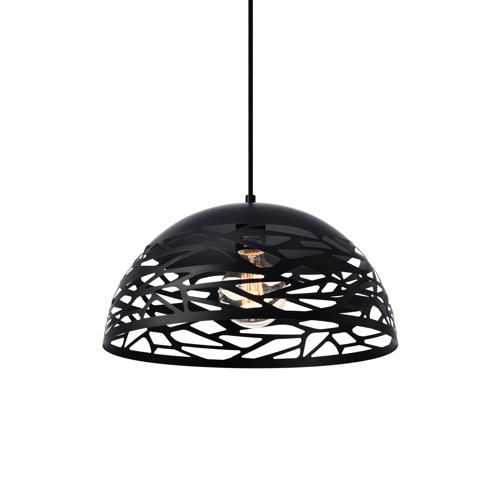[lux.pro]® Dekoratívní designové závěsné svítidlo / stropní svítidlo - černé (1 x E27) HT169917 - H.T. Trade Service GmbH & Co. KG