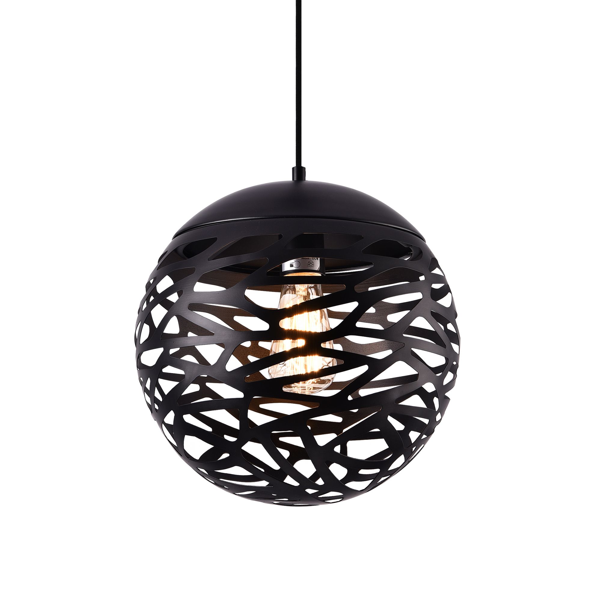 [lux.pro]® Dekoratívní designové závěsné svítidlo / stropní svítidlo - černé (1 x E27) HT169912 - H.T. Trade Service GmbH & Co. KG