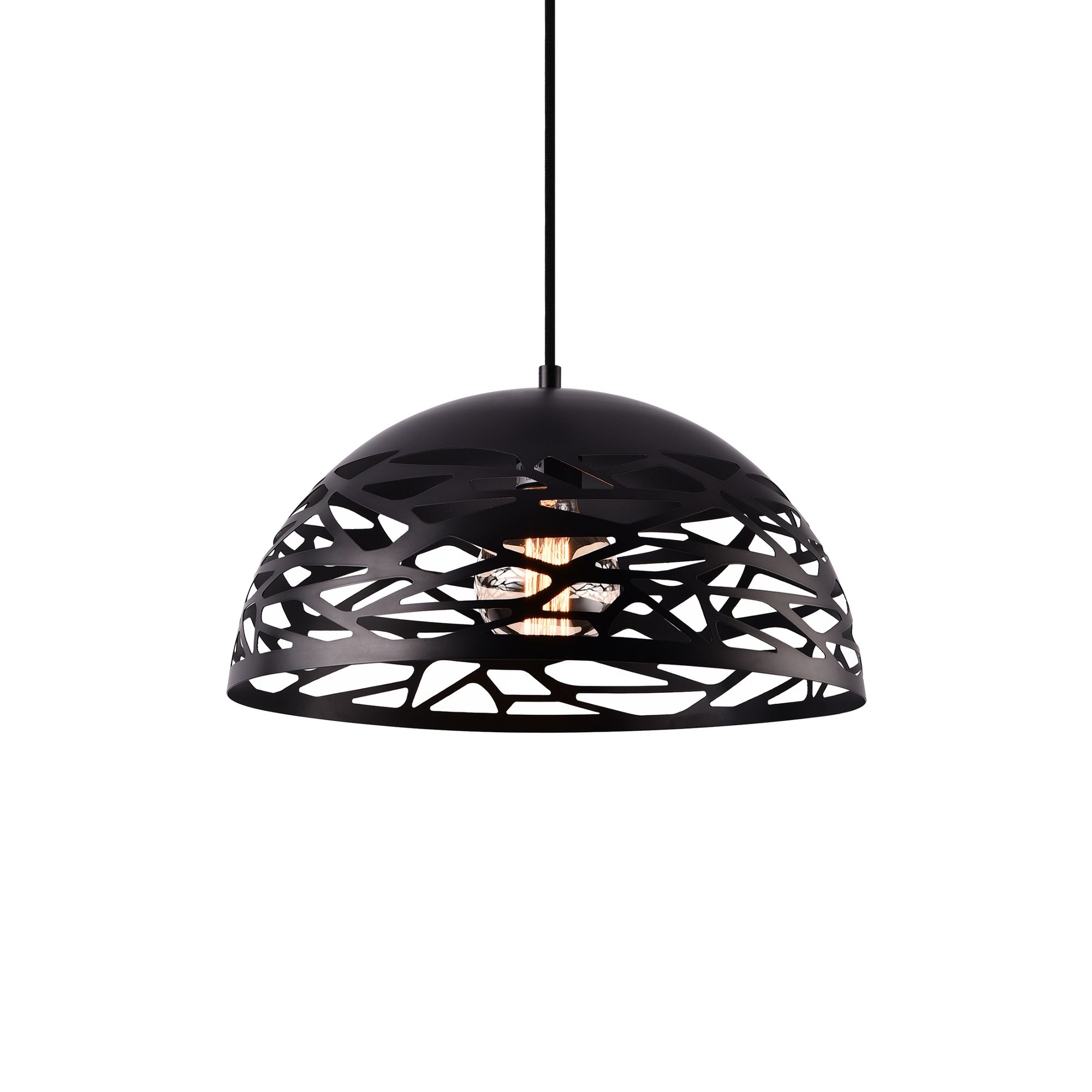 [lux.pro]® Dekoratívní designové závěsné svítidlo / stropní svítidlo - černé (1 x E27) HT169911 - H.T. Trade Service GmbH & Co. KG