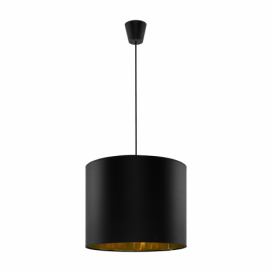 Černé bambusové stropní svítidlo s bambusovým stínidlem ø 35 cm – Casa Selección