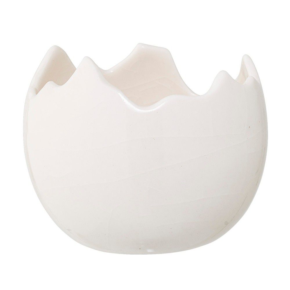 Bílý kameninový svícen Bloomingville Easter, ⌀ 9,5 cm - Bonami.cz