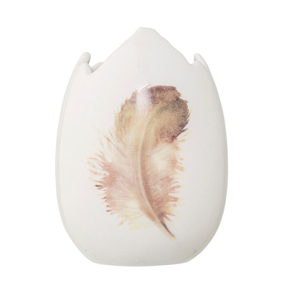 Kameninová váza ve tvaru vejce Bloomingville Feather - Bonami.cz