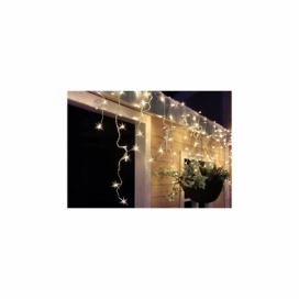  1V40-WW LED vánoční závěs, rampouchy, 120 LED, 3m x 0,7m, přívod 6m, venkovní, teplé světlo
