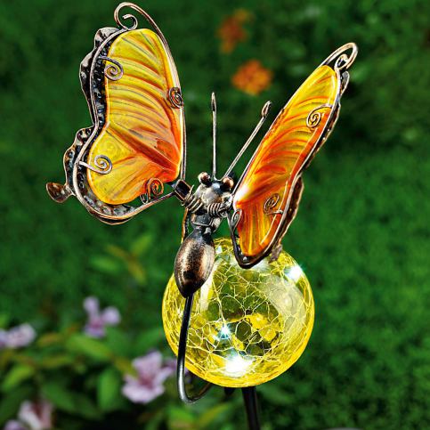 Solární dekorace Motýl, 2 ks - Velký Košík