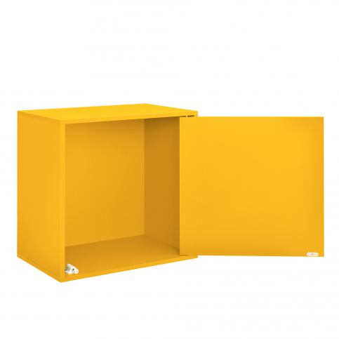 [en.casa]® Variabilní designový systém s dvířky - skříňky / poličky - 45x45x30 cm - hořčicově žluté - H.T. Trade Service GmbH & Co. KG