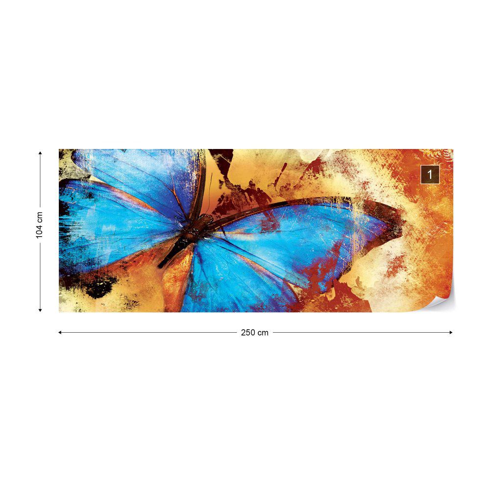 Fototapeta GLIX - Butterfly Art + lepidlo ZDARMA Vliesová tapeta  - 250x104 cm - GLIX DECO s.r.o.