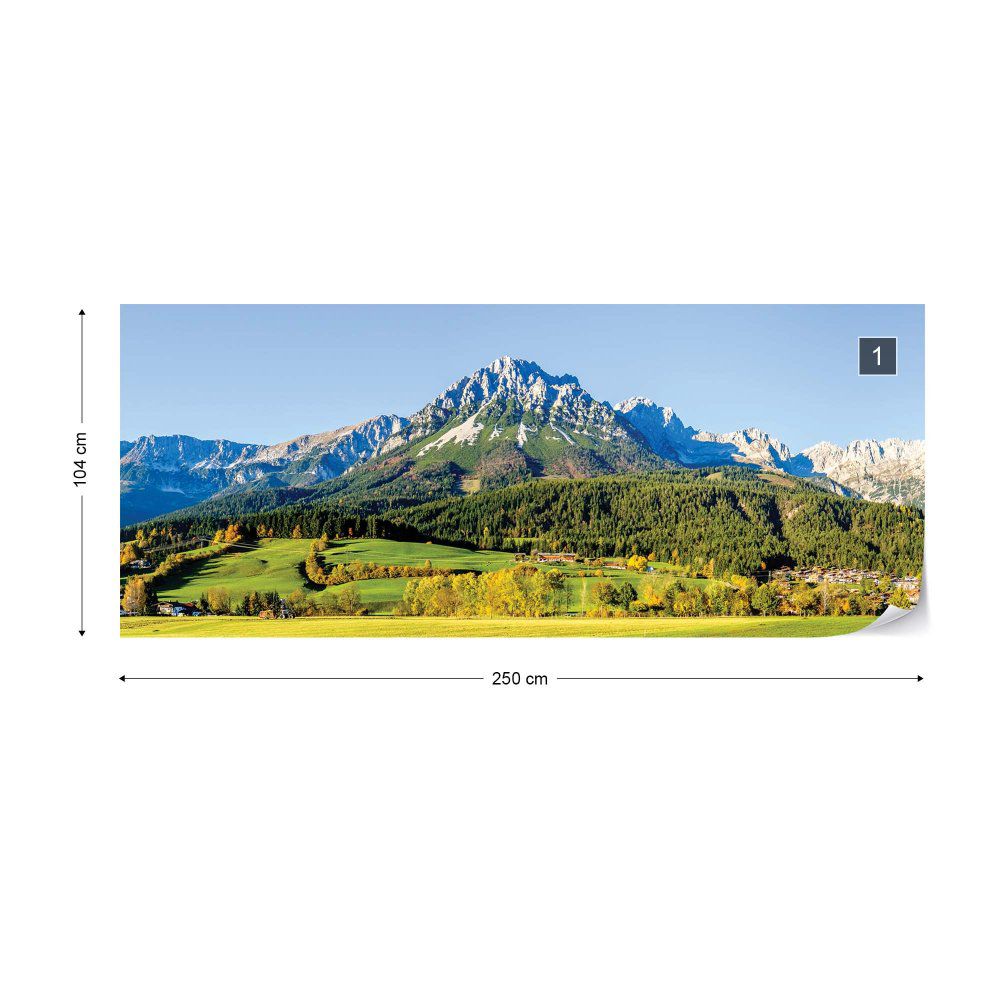 Fototapeta GLIX - Mountains + lepidlo ZDARMA Vliesová tapeta  - 250x104 cm - GLIX DECO s.r.o.