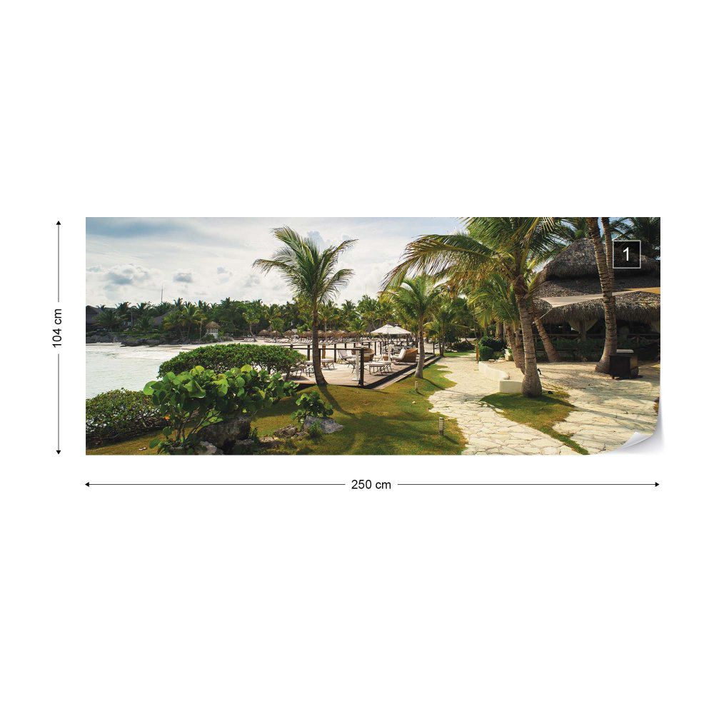 Fototapeta GLIX - Tropical Palms + lepidlo ZDARMA Vliesová tapeta  - 250x104 cm - GLIX DECO s.r.o.