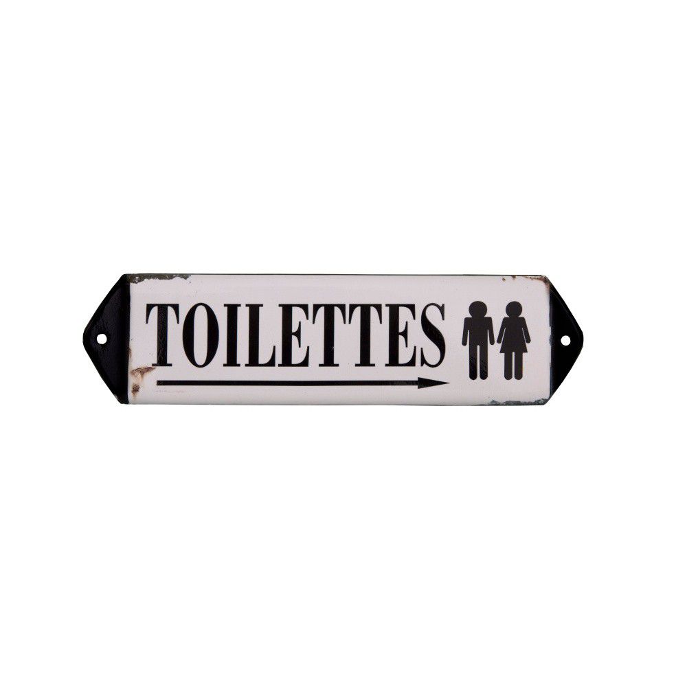 Kovová cedule 30,5x7 cm Toilettes – Antic Line - Bonami.cz