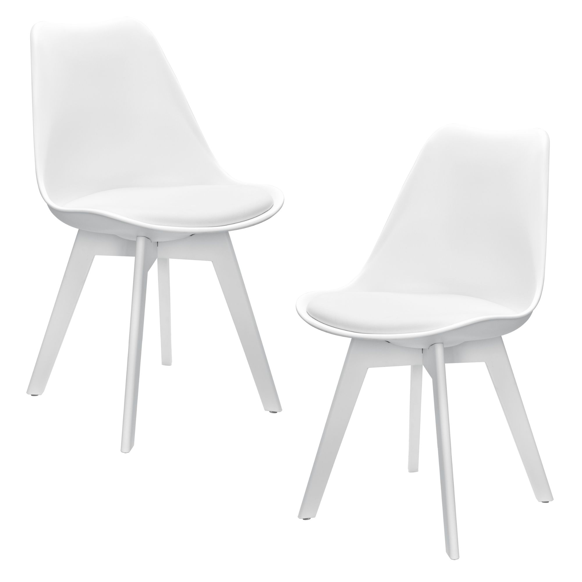 [en.casa] Židle 2x HTMS-2856 bílá - H.T. Trade Service GmbH & Co. KG