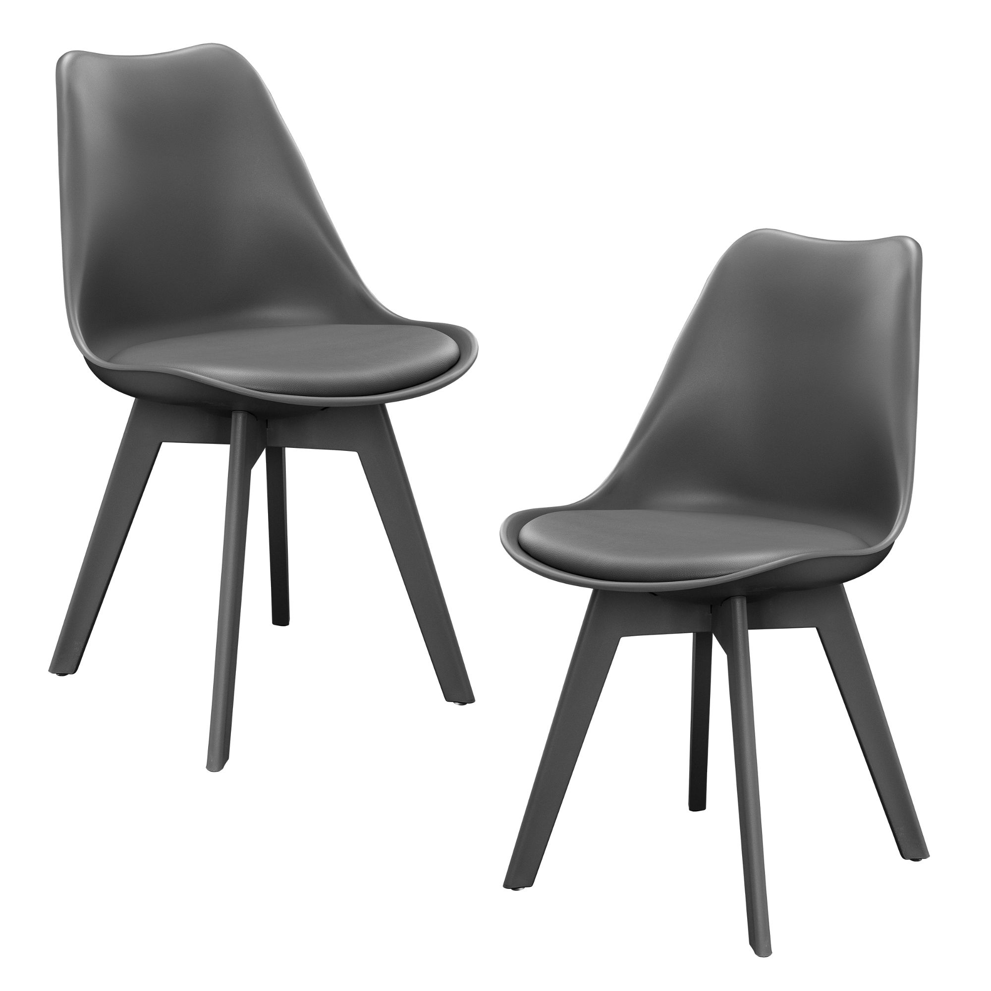 [en.casa] Židle 2x HTMS-2857 šedá - H.T. Trade Service GmbH & Co. KG
