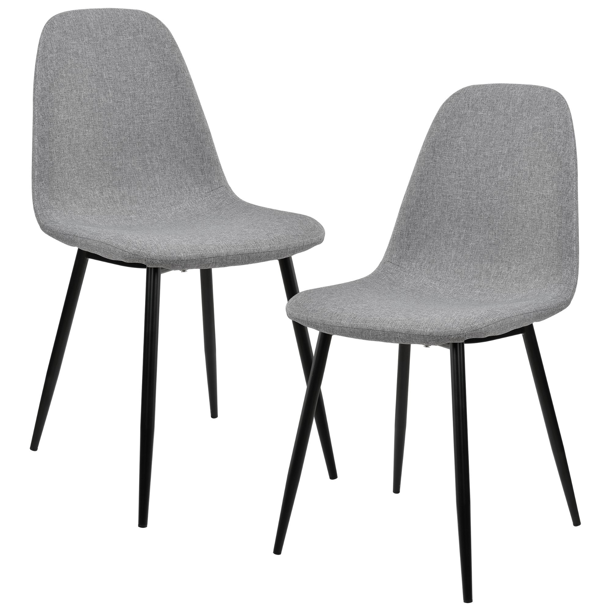 [en.casa] Židle 2x HTKC-8433 šedá - H.T. Trade Service GmbH & Co. KG