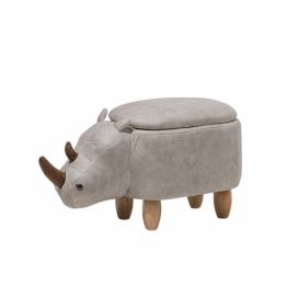 Světle šedá stolička nosorožec RHINO