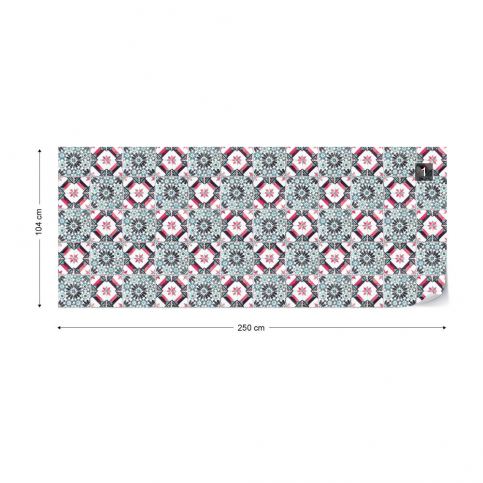 GLIX Fototapeta - Vintage Tiles Pattern II. Vliesová tapeta  - 250x104 cm - GLIX DECO s.r.o.