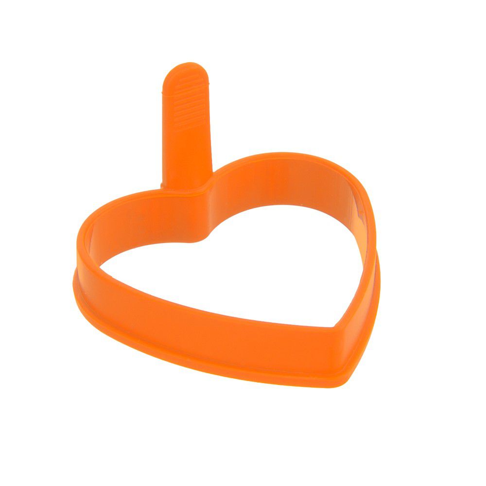 Oranžová silikonová forma na lívance/volská oka Orion Heart, 9,5 x 9 cm - Bonami.cz