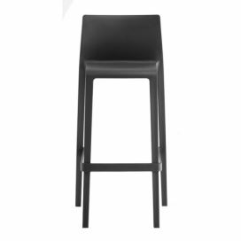 Pedrali Černá plastová barová židle Volt 678 76,5 cm
