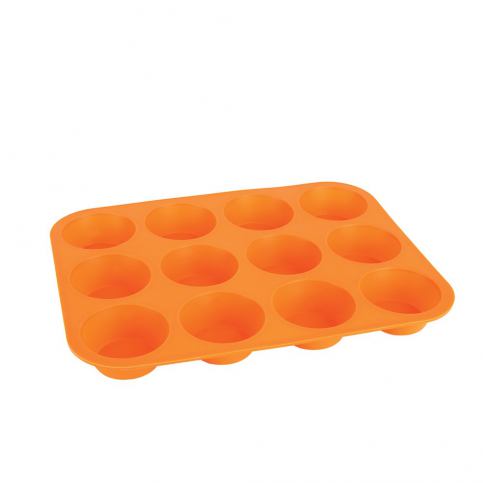 Oranžová silikonová forma na muffiny Orion Baker, 32,5 x 25 cm - Bonami.cz