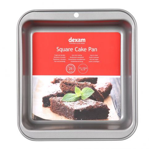 Pečící forma na dort s nepřilnavým povrchem Dexam Square Cake, 23 x 23 cm - Bonami.cz