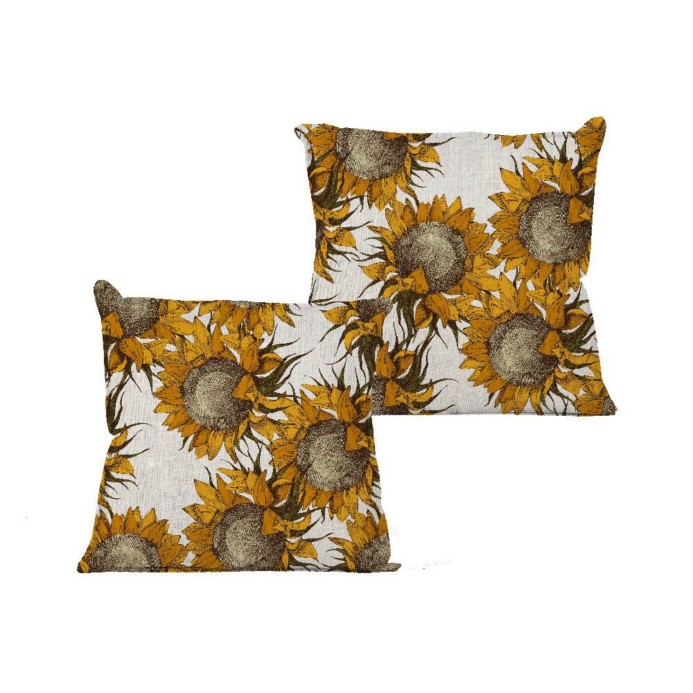 Povlak na polštář Linen Couture Sunflower, 45 x 45 cm - Bonami.cz