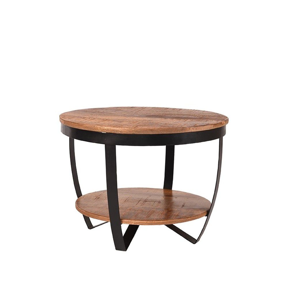 Odkládací stolek s deskou z mangového dřeva LABEL51 Rondo, ⌀ 60 cm - Bonami.cz