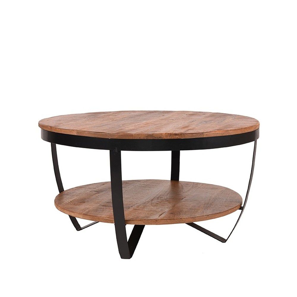 Odkládací stolek s deskou z mangového dřeva LABEL51 Rondo, ⌀ 80 cm - Bonami.cz