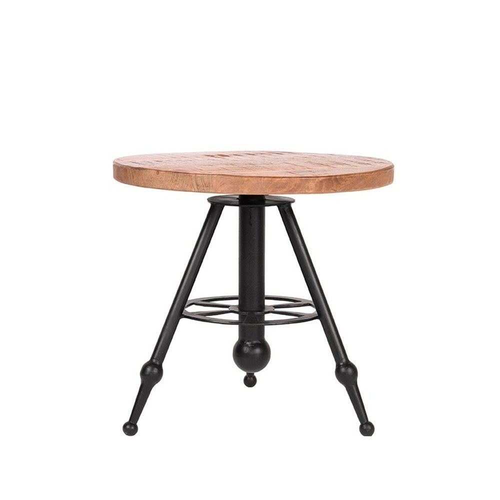 Odkládací stolek s deskou z mangového dřeva LABEL51 Solid, ⌀ 45 cm - Bonami.cz