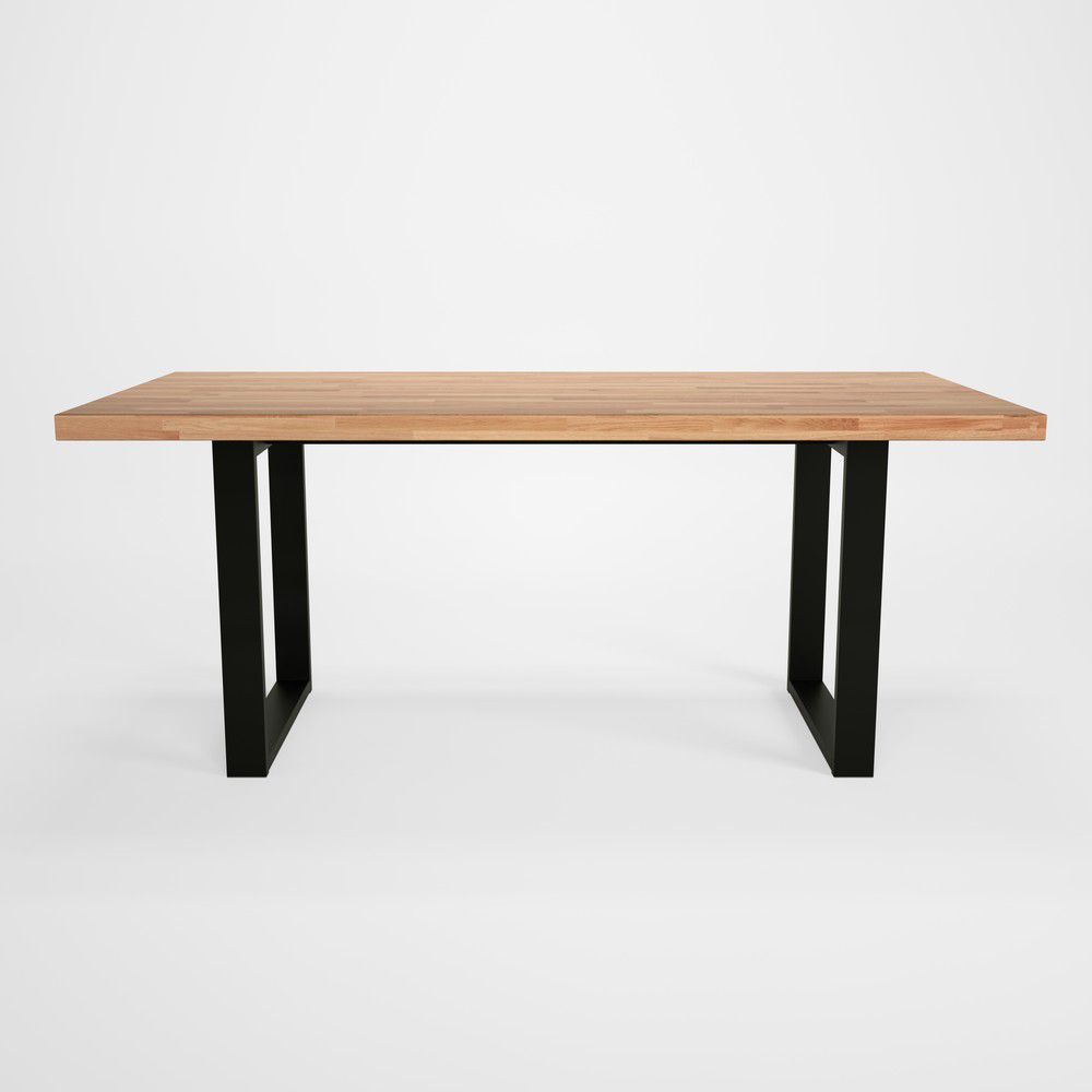 Jídelní stůl s dubovou deskou Artemob Concepto U, 180 x 90 cm - Bonami.cz