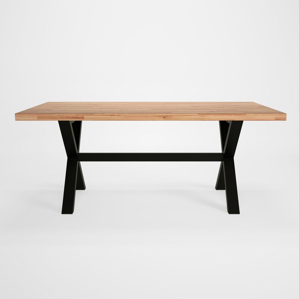 Jídelní stůl s dubovou deskou Artemob Concepto X, 180 x 90 cm - Bonami.cz