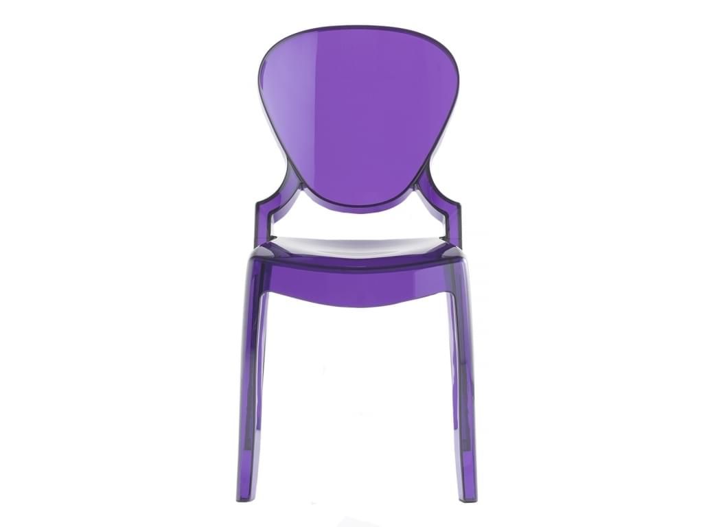 Pedrali Fialová plastová židle Queen 650 - Designovynabytek.cz