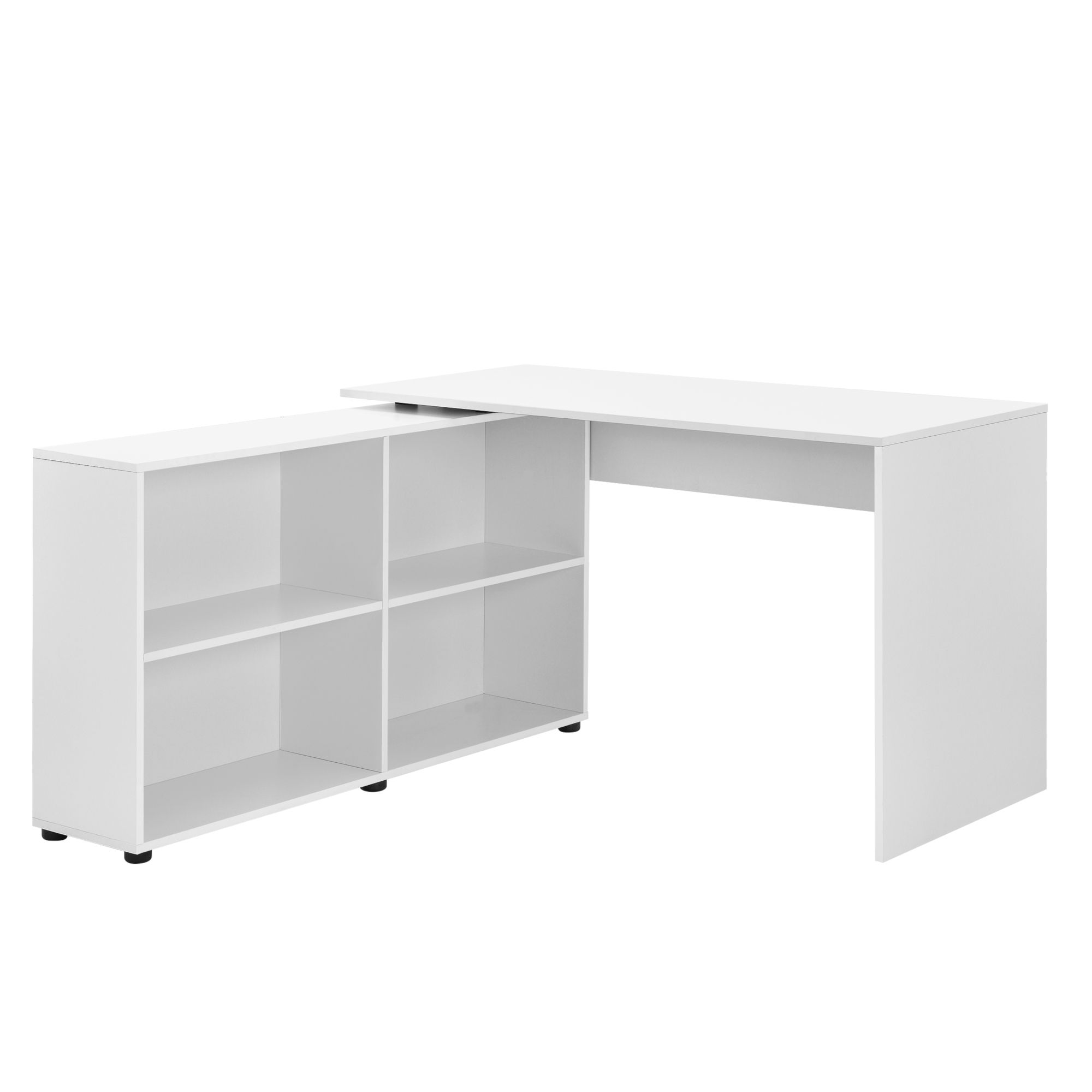 [en.casa] Rohový psací stůl AABR-2310 - bílý - H.T. Trade Service GmbH & Co. KG