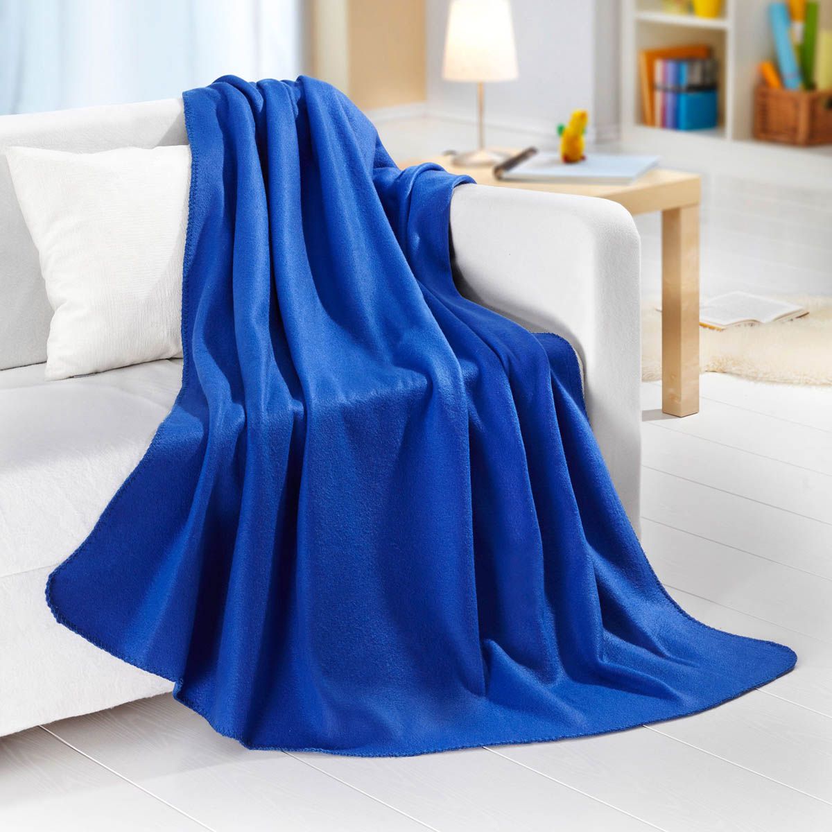 Fleecová deka modrá - Velký Košík