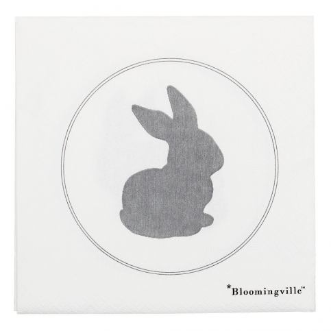 Sada 20 papírových ubrousků Bloomingville Bunny, 33 x 33 cm - Bonami.cz