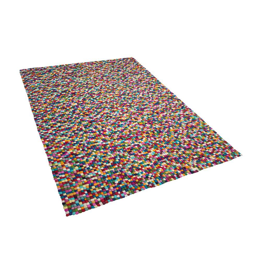Pestrobarevný koberec z filcových kuliček 160 x 230 cm AMDO - Beliani.cz