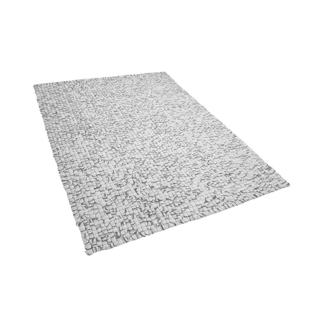 Světlešedý koberec z filcových kuliček 160 x 230 cm AMDO - Beliani.cz
