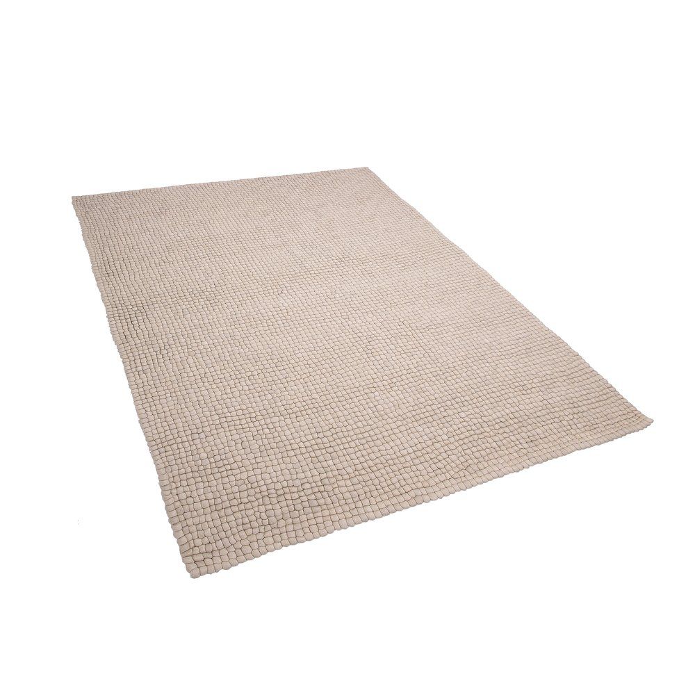 Béžový koberec z filcových kuliček 160 x 230 cm AMDO - Beliani.cz
