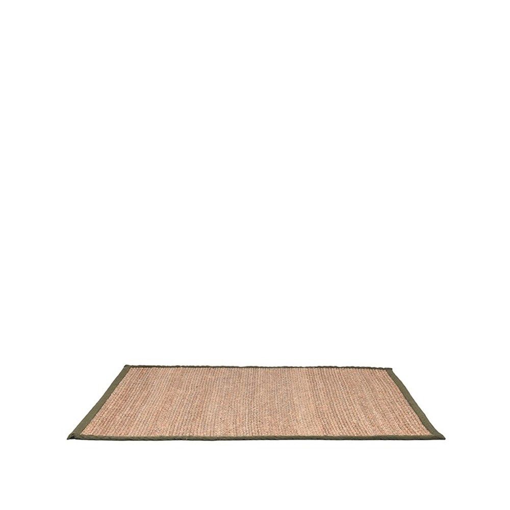 LABEL51 Přírodní/zelený koberec Braos z juty, 160x230 cm - Bonami.cz