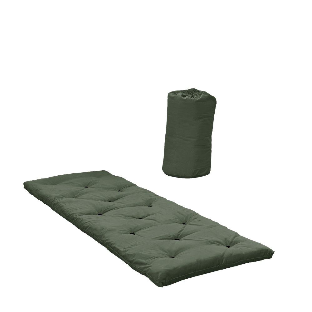 Zelená futonová matrace 70x190 cm Bed In a Bag Olive – Karup Design - Bonami.cz