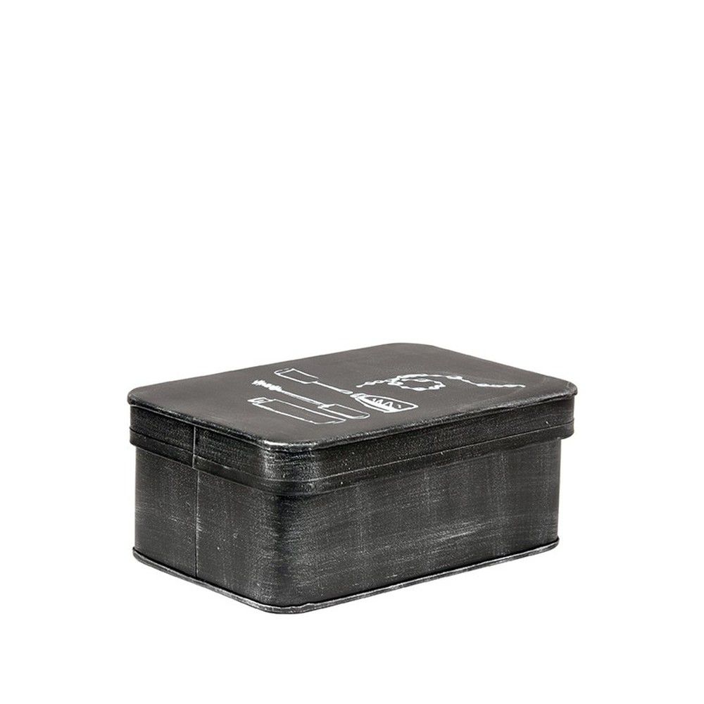 Černý kovový box na kosmetiku LABEL51 - Bonami.cz