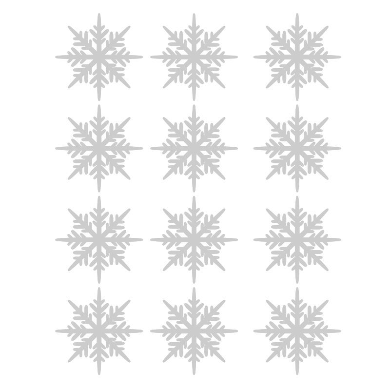  Sněhové vločky - vánoční samolepky na okno  - Pieris design