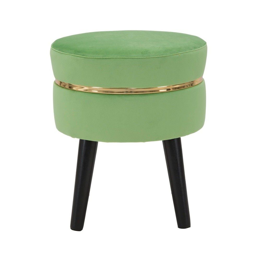 Světle zelená sametová stolička Mauro Ferretti Faria 35x40,5 cm - Bonami.cz