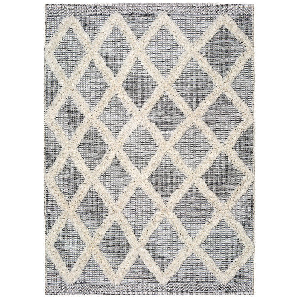 Bílo-šedý koberec Universal Cheroky Geo, 55 x 110 cm - Bonami.cz