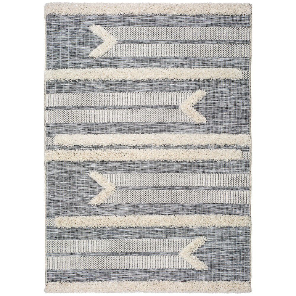 Bílo-šedý koberec Universal Cheroky Line, 55 x 110 cm - Bonami.cz