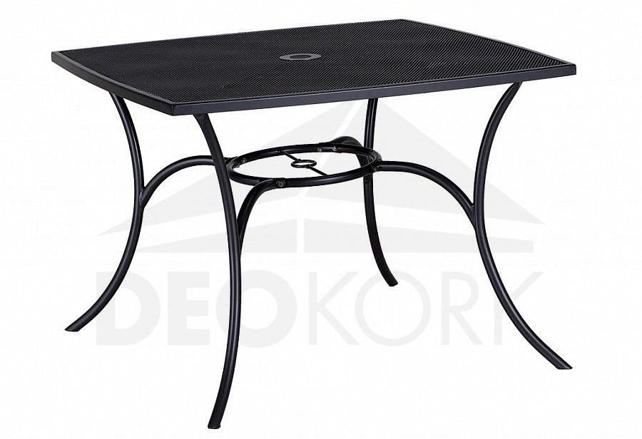 Deokork Kovový stůl QUADRA 100x100 cm (černá) - ATAN Nábytek