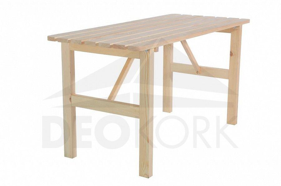 Deokork Masivní dřevěný zahradní stůl z borovice dřevo 22 mm - ATAN Nábytek