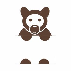  Medvídek - samolepka k rámečku na fotky 