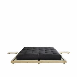 Dvoulůžková postel z borovicového dřeva s roštem 160x200 cm Dock – Karup Design