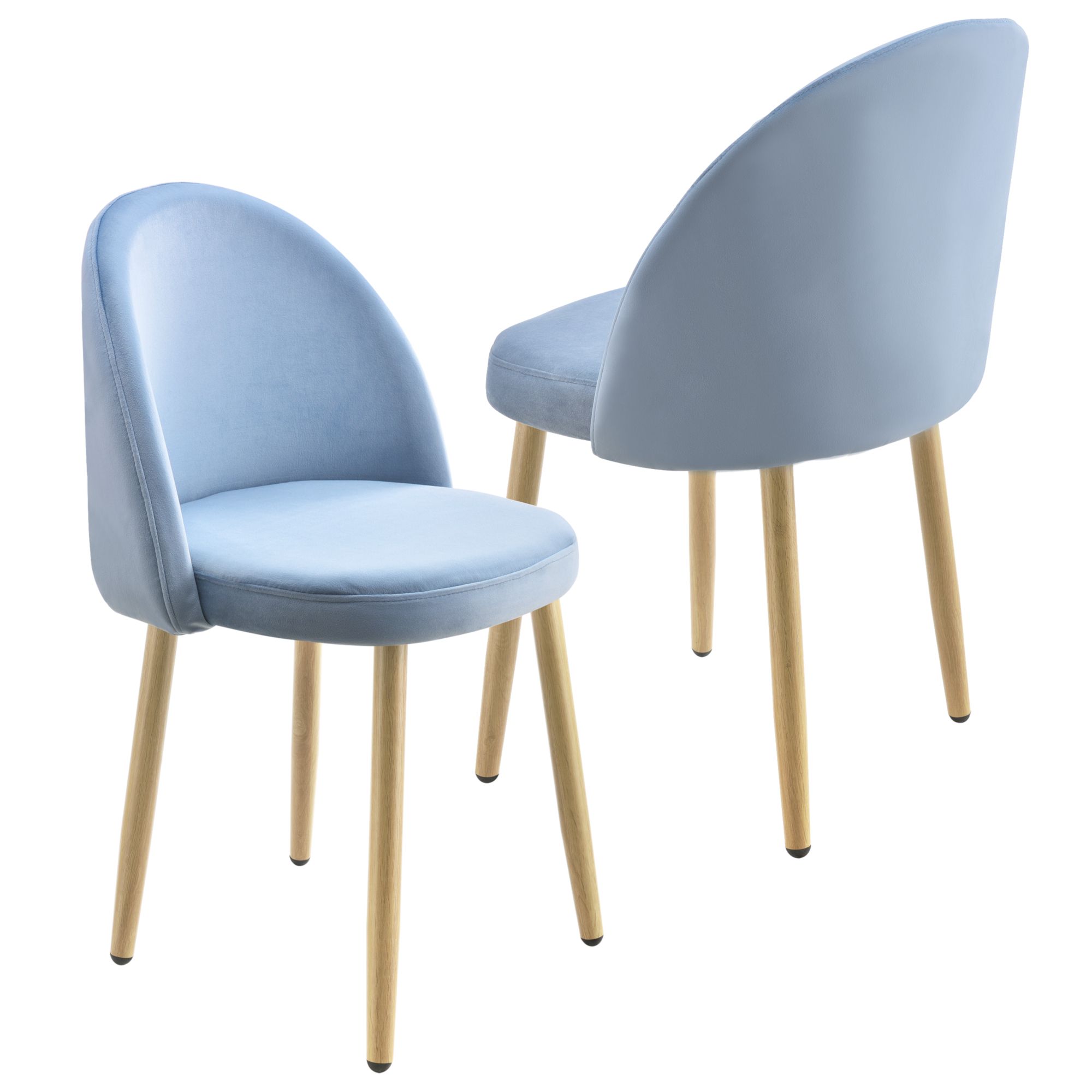 [en.casa] Čalouněná židle 2x AAVC-8458 modrá - H.T. Trade Service GmbH & Co. KG