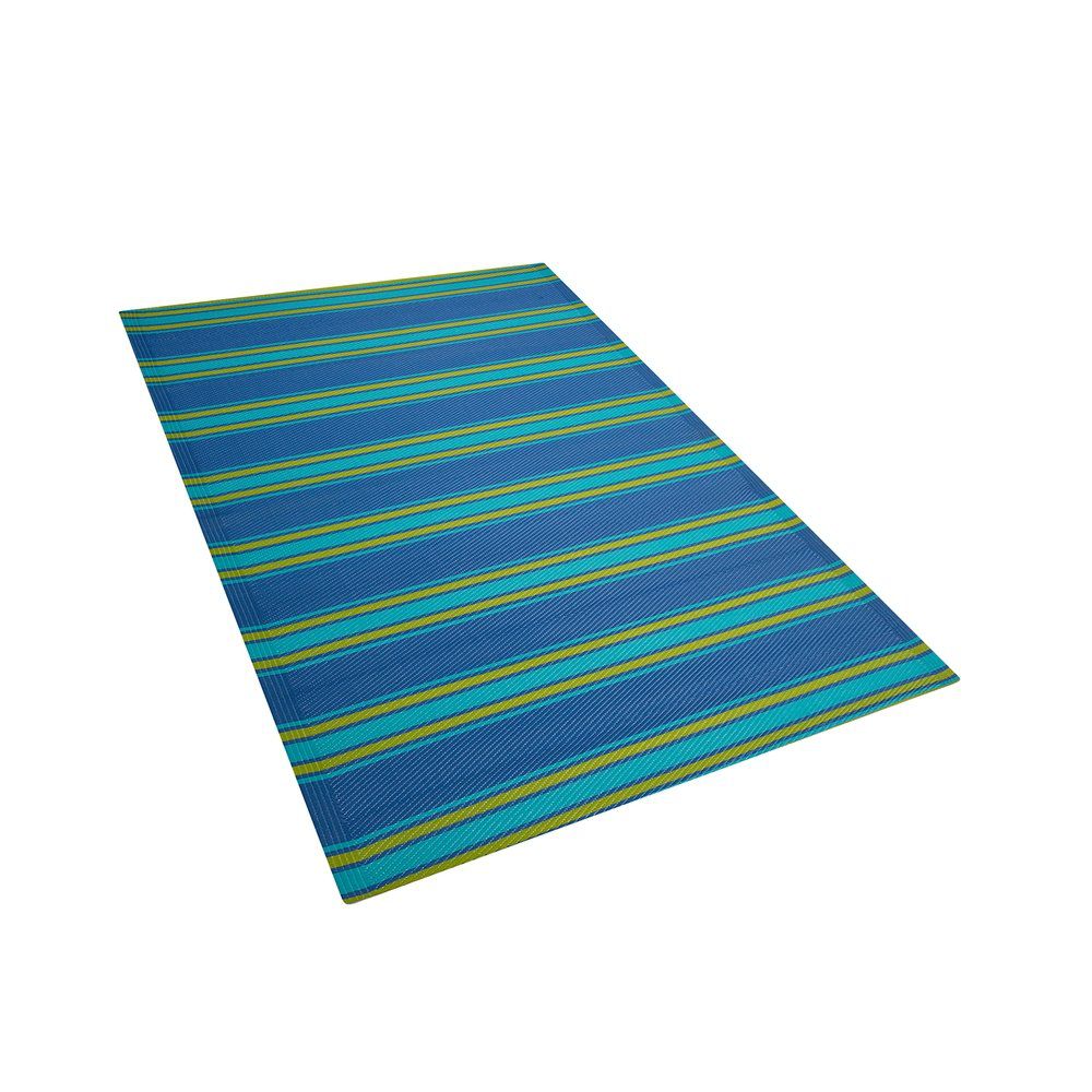 Venkovní koberec modrý 120x180 cm ALWAR - Beliani.cz