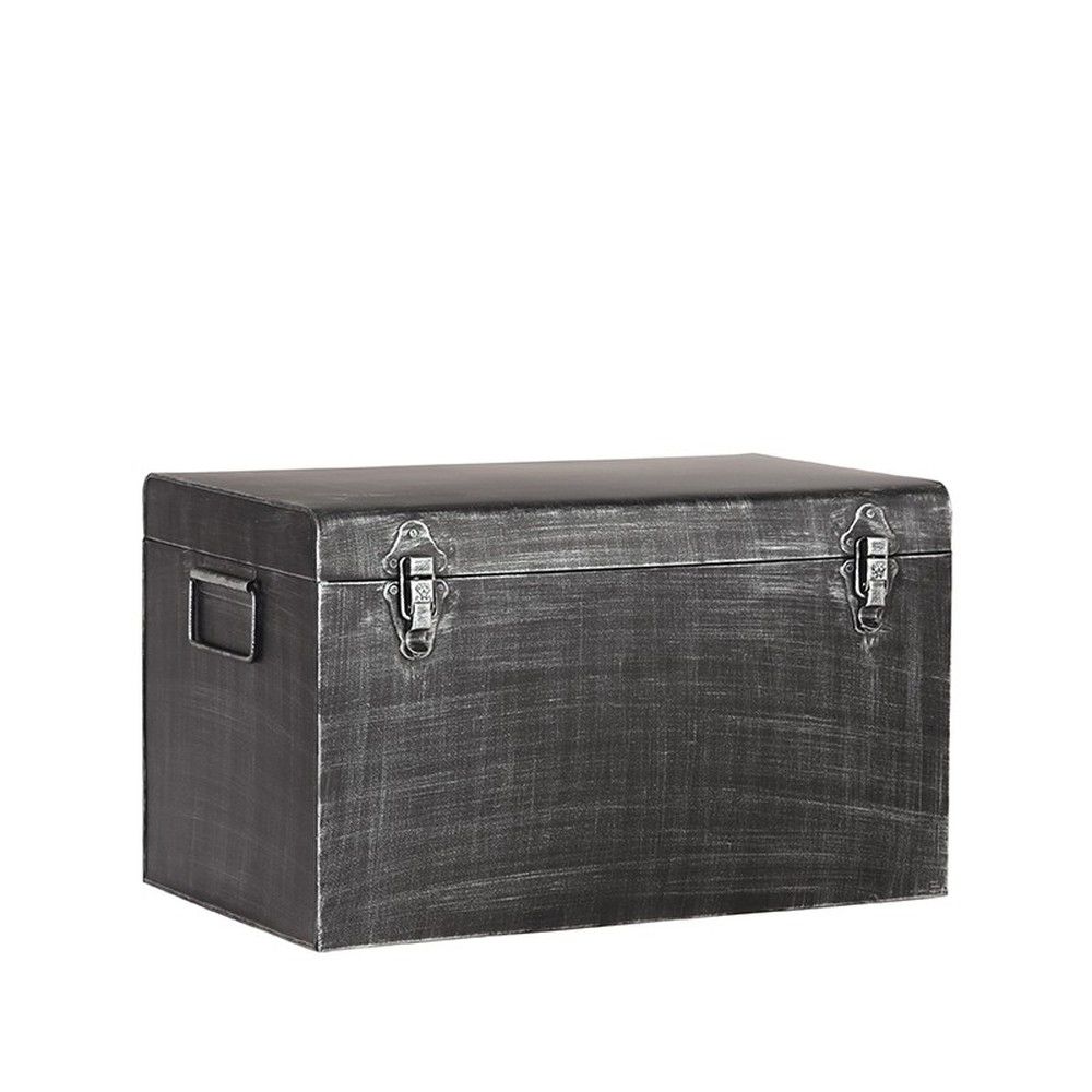 Černý kovový úložný box LABEL51, délka 50 cm - Bonami.cz