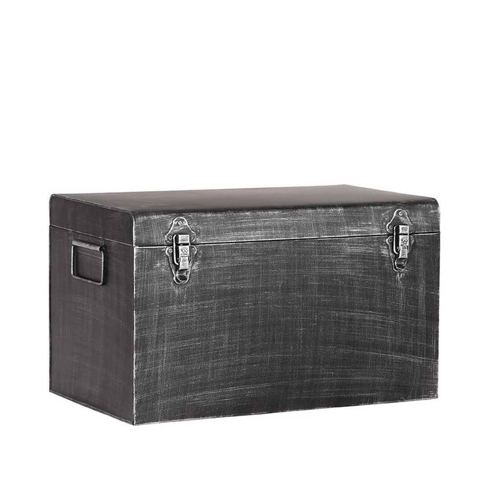 Černý kovový úložný box LABEL51, délka 60 cm - Bonami.cz
